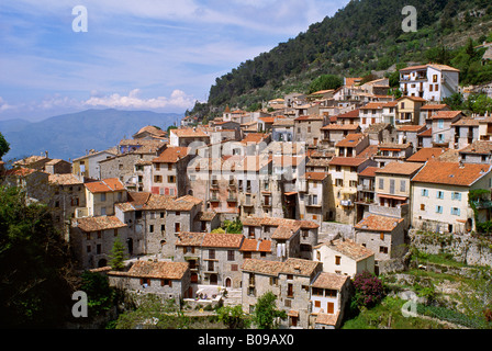 Dorf Peille Alpes Maritimes Frankreich Stockfoto