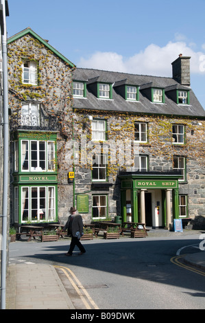 Das königliche Schiff Hotel im Ortszentrum Gwynedd Snowdonia-Nationalpark Nord-wales Stockfoto