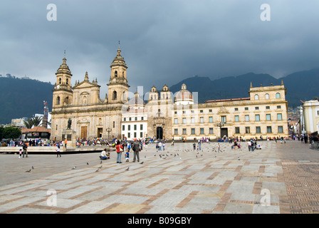 Catedral Primada an der Plaza de Bolivar Bogota Kolumbien Stockfoto