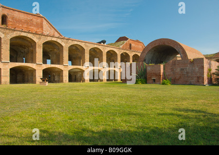 Im Inneren Fort Jefferson und den Dry Tortugas Nationalpark Florida USA Stockfoto