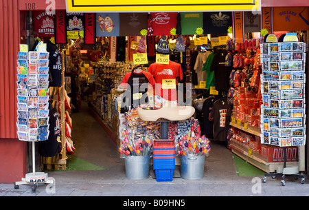 Amsterdam, Souvenir-Shop auf Nieuwen Dijk Straße Stockfoto