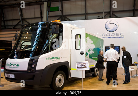 2008 batteriebetriebene Modec Spedition und Transport auf der Commercial Vehicle Show, NEC Birmingham, Großbritannien. Stockfoto