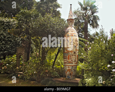 Weltweit höchste Vase japanischer Garten Madeira Stockfoto