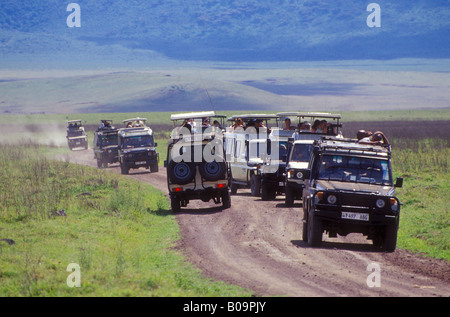 Safari im Ngorongoro-Krater, Tansania Stockfoto