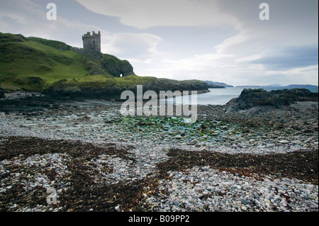 Gylen Castle am unteren Gylen auf der Insel Kerrera ab Oban Scotland UK Stockfoto