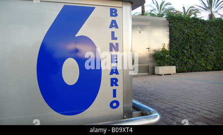 Balneario N 6 am Tag vor der Eröffnung, Spanien, Mallorca, El Arenal Stockfoto