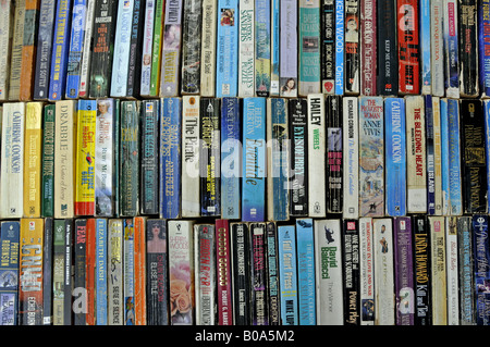 Marktstand mit gebrauchte Bücher, Thailand, Bangkok Stockfoto