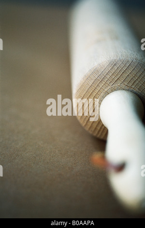 Nudelholz, close-up Stockfoto
