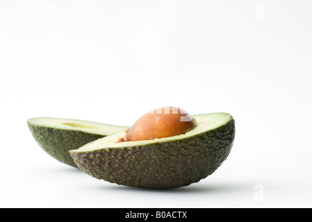 Avocado-Hälften Stockfoto