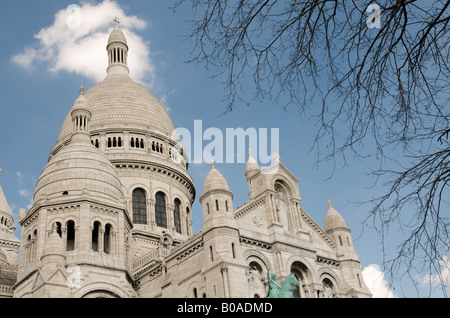 Basilika Sacré Cœur in Paris Stockfoto