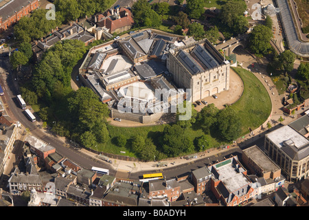 Luftaufnahme von Norwich Castle Norfolk UK Stockfoto