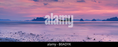 Panorama von Klong Muang Beach, Krabi, Thailand Stockfoto