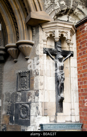 Torhaus, St Bartholomew the Great, Smithfield, London, England Stockfoto