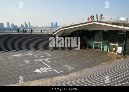 Die historische Drei Türme auf Osanbashi Pier Terminal, Yokohama JP gezeigt Stockfoto