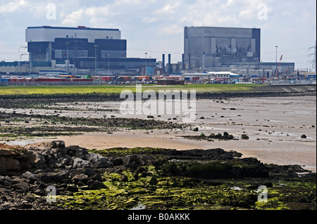 Kernkraftwerk Heysham. Heysham, Lancashire, England, Vereinigtes Königreich, Europa. Stockfoto