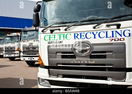 2008 Hino 700 Serie LKW auf der Commercial Vehicle Show, Birmingham, UK. Stockfoto