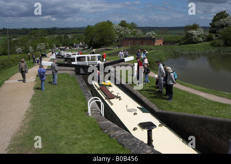 Foxton sperrt, Foxton, Grand Union Canal, Leicestershire, England, UK Stockfoto