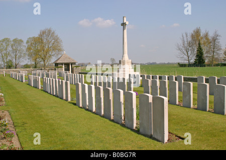 Ersten Weltkrieg Postamt Gewehre Friedhof Festubert Frankreich Stockfoto