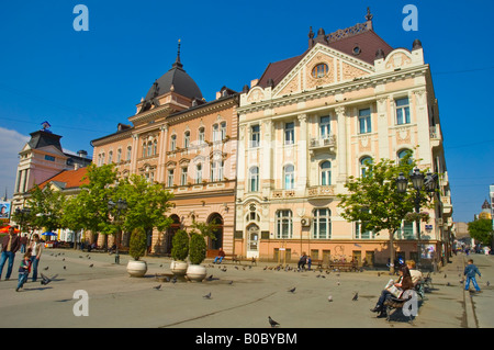 Trg Slobode Hauptplatz in Novi Sad Serbien Europa Stockfoto