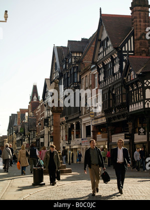 Eastgate Street, Chester Stadtzentrum, North West England Stockfoto