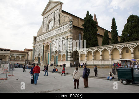 die Kirche von Santa Maria Novella in Florenz Stockfoto