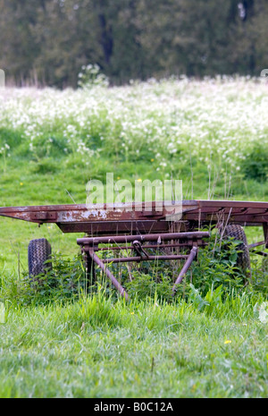 Rostige Anhänger Stockfoto