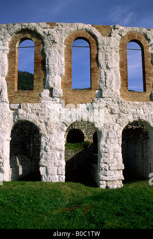 Italien, Umbrien, Gubbio, römisches Theater Stockfoto