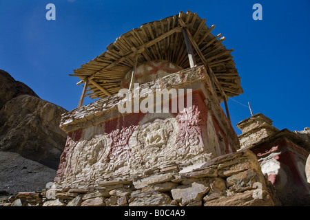 Alten BONPO STUPAS in der Nähe von Phu Dorf auf der NAR PHU TREK ANNAPURNA CONSERVATION AREA NEPAL Stockfoto