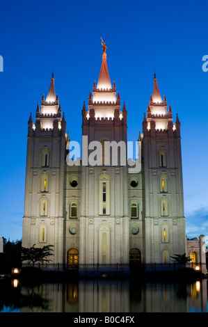 Salt Lake City Mormonen Tempel Stockfoto