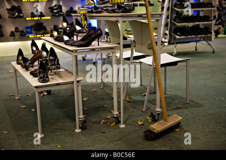 Schuhgeschäft in Kuba Mall zentrale Wellington New Zealand Stockfoto