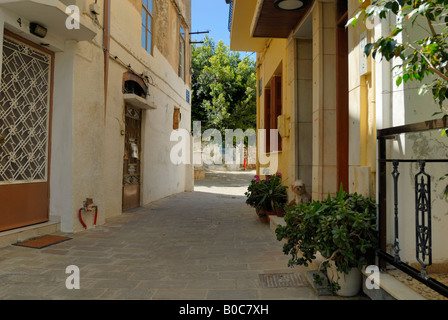 Feinen Blick auf die Straße zur alten Stadt von Chania, Kreta, Griechenland, Europa. Stockfoto