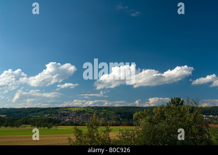 Sommerhimmel in Schwaben Stockfoto