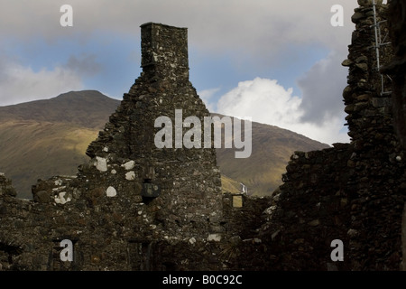 Kilchurn Castle Ruinen am Ufer des Loch Awe Stockfoto