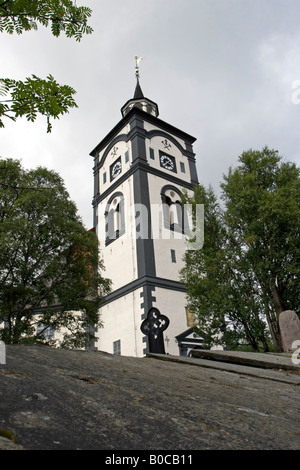 Røros-Kirche in der Innenstadt von Røros, Sør-Trøndelag, Norwegen Stockfoto