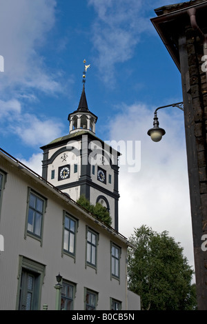 Røros-Kirche in der Innenstadt von Røros, Sør-Trøndelag, Norwegen Stockfoto