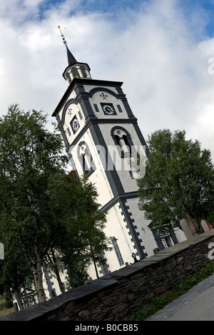 Røros-Kirche in der Innenstadt von Røros, Sør-Trøndelag, Norwegen Stockfoto