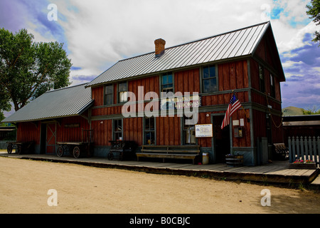 Bild von der Außenseite der Nevada City Bahnhof Stockfoto