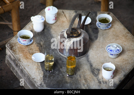 Chinesische Tee-Tabelle Stockfoto