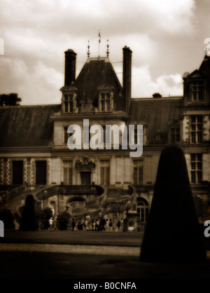 Das Schloss von Fontainebleau. Seine et Marne Departement. Frankreich. Stockfoto