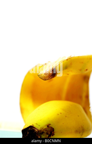 Banane halbieren | Halbierte Banane Stockfoto