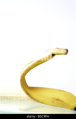 Banane halbieren | Halbierte Banane Stockfoto