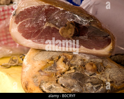 Jambon Sec, getrockneten Schinken Stockfoto