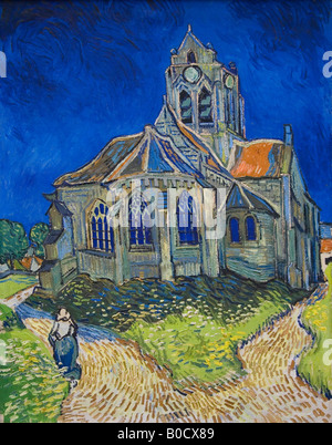 Kirche von Auvers-Sur-Oise Blick auf die Apsis von Vincent Van Gogh malte 1890 Musée D Orsay d ' Orsay Paris Frankreich Europa Stockfoto