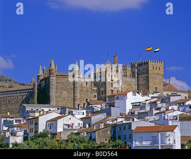 Das königliche Kloster von Santa Maria de Guadalupe-Spanien Stockfoto