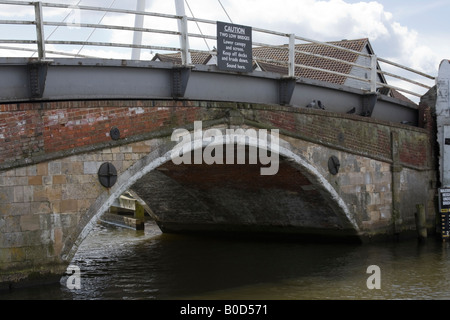 Alten Wroxham Bridge - Norfolk Broads Stockfoto