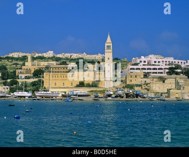 St.-Anna Kirche Marsascala Hafen Malta Stockfoto