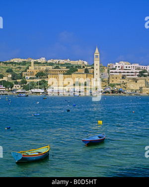 St.-Anna Kirche Marsascala Hafen Malta Stockfoto