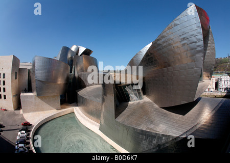 GUGGENHEIM-MUSEUM FÜR ZEITGENÖSSISCHE KUNST BILBAO BIZKAIA BASKENLAND SPANIEN Stockfoto