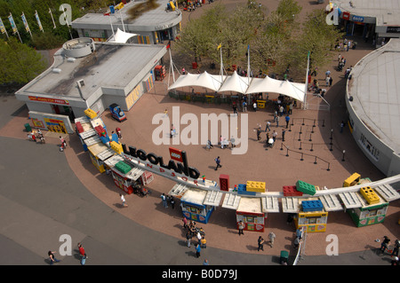 Der Eingang zum Freizeitpark Legoland, Windsor, Berkshire Stockfoto