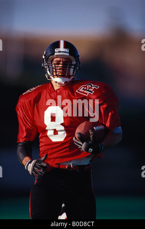 Football-Spieler in Aktion Stockfoto